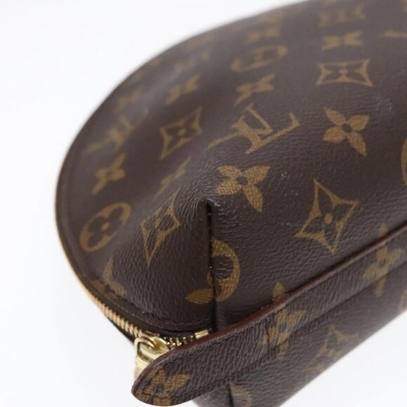 LOUIS VUITTON Monogram Trousse Demi Ronde Cosmetic Pouch M47520 LV Auth 91944 - Picture 10 of 16